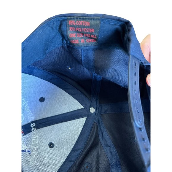 USA New York God Bless America Embroidered Blue Adjustable Cap‎ Hat US Flag Twin - Picture 5 of 5